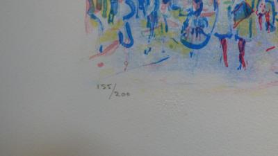 Bernard LORIOT - Le port, 1975 - Lithographie originale signée au crayon 2