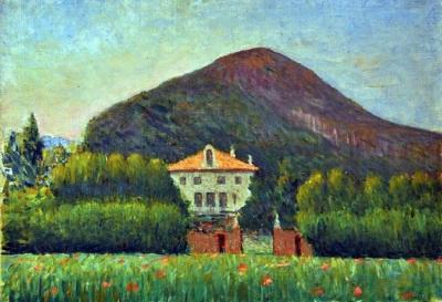 Giovanni MALESCI - Monterosso, 1965 - Huile sur panneau de bois 2