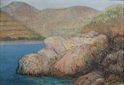 Giovanni MALESCI - Elba Selvaggia, 1960 - Huile sur toile 2