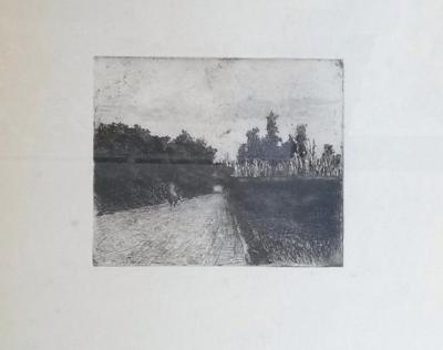 Giovanni FATTORI - Viale delle cascine - Eau-forte 2