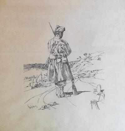 Giovanni FATTORI - Sentinelle - Lithographie 2
