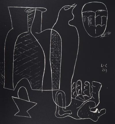 LE CORBUSIER - Nature morte à la main, 1964 - Lithographie originale signée 2