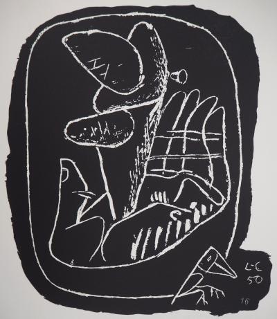 LE CORBUSIER  - Main et ésotérisme, 1964 - Lithographie originale signée 2