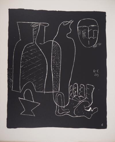 LE CORBUSIER - Nature morte à la main, 1964 - Lithographie originale signée 2