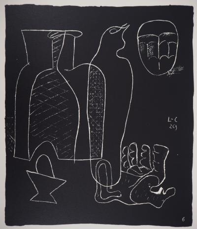 LE CORBUSIER - Nature morte à la main, 1964 - Lithographie originale signée 2