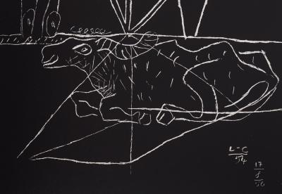 LE CORBUSIER  - Rêve surréaliste au taureau, 1964 - Lithographie originale signée 2