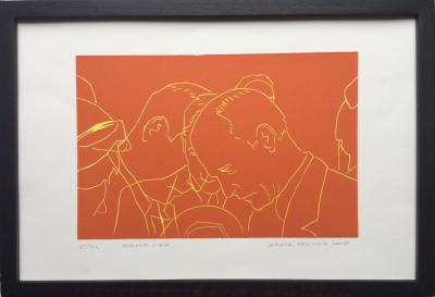 Jérôme FRANÇOIS - Pollock , 2005 - Linogravure originale signée 2