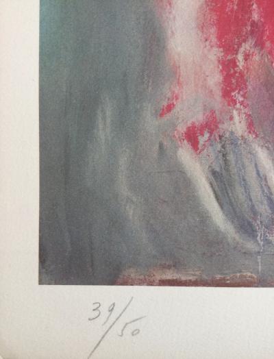 Bernard LORJOU - Scène de tauromachie - Lithographie signée 2