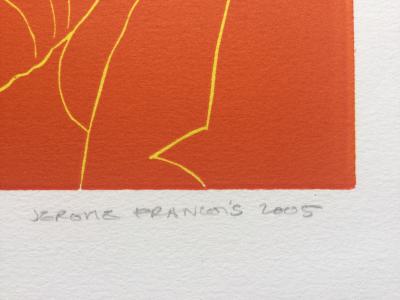 Jérôme FRANÇOIS - Pollock , 2005 - Linogravure originale signée 2
