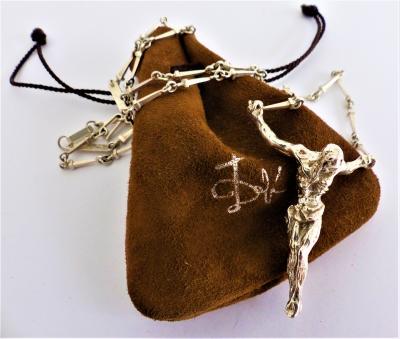 Salvador DALI (d’après) - Christ de Saint Jean de Croix - Collier en argent 2