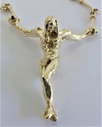 Salvador DALI (d’après) - Christ de Saint Jean de Croix - Collier en argent 2