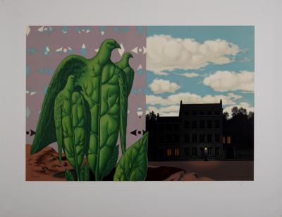 René MAGRITTE (after) - Les Enfants Trouvés : Les Grands Oiseaux sont ceux de l’Île au Trésor, 1968 - Lithograph 2