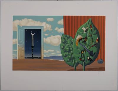 René MAGRITTE (after) - Les Enfants Trouvés : Une Porte s’ouvre sur la Nuit Veloutée, 1968 - Lithograph 2
