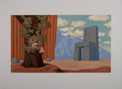 René MAGRITTE (After) - Les Enfants Trouvés : Les Claires-Voies d’un Jeune Regard embaument la Fête d’un Vieil Arbre, 1968 - Lithograph 2