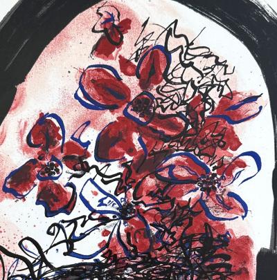 Georges BRAQUE - Bouquet de fleurs, 1961 - Lithographie originale signée dans la planche 2