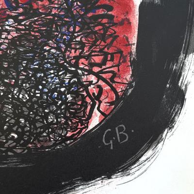 Georges BRAQUE - Bouquet de fleurs, 1961 - Lithographie originale signée dans la planche 2