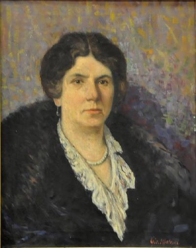 Giovanni MALESCI - Portrait de Teresa Cantoni, 1911 - Huile sur toile 2
