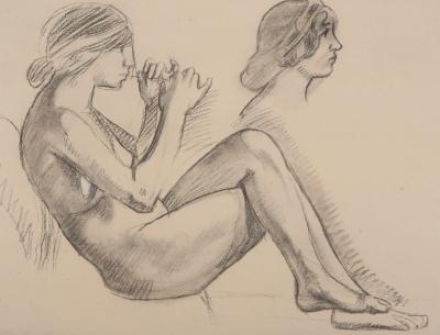 Maurice DENIS : Etude pour la joueuse de flûte - Lithographie originale 2