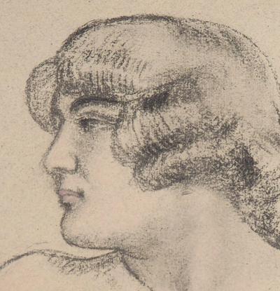 Maurice DENIS : Profil de femme - Lithographie originale 2