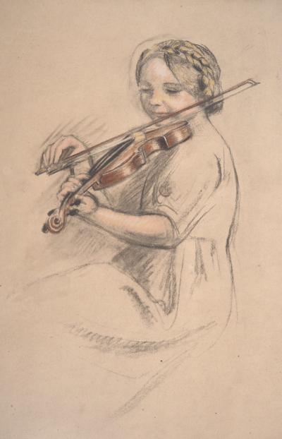 Maurice DENIS : Violoniste - Lithographie originale 2