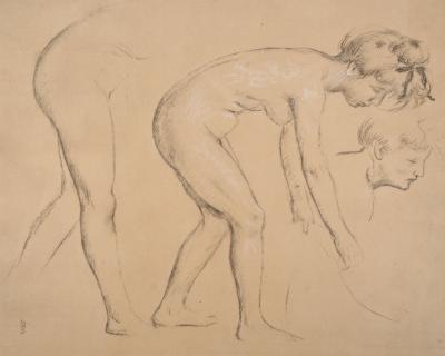 Maurice DENIS : Nu se courbant - Lithographie originale signée 2