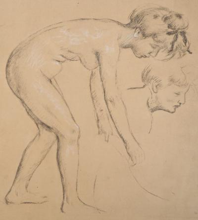 Maurice DENIS : Nu se courbant - Lithographie originale signée 2