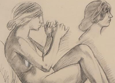 Maurice DENIS : Etude pour la joueuse de flûte - Lithographie originale 2