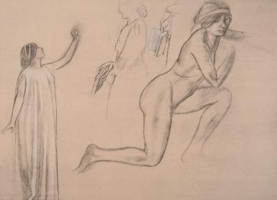 Maurice DENIS : Etude pour la Drame Lyrique - Lithographie originale 2