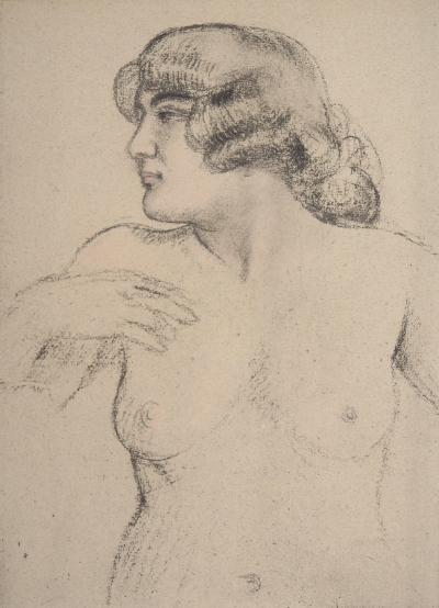 Maurice DENIS : Profil de femme - Lithographie originale 2