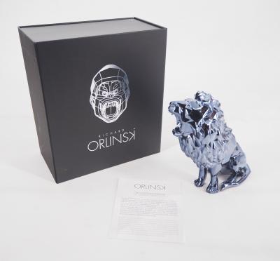 Richard ORLINSKI : Roaring Lion Spirit (petrol edition) - Sculpture originale 2