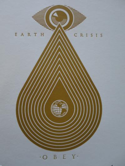 Shepard FAIREY (Obey) - Earth Crisis, 2015 - Impression typographique signée 2