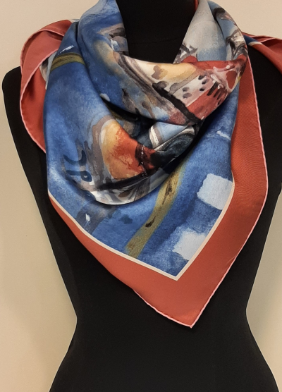Jean Pierre REMON (d’après) - Venise - Foulard en soie 2