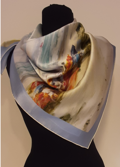 Georges YOLDJOGLOU (d’après) - Bord de Mer - Foulard en soie 2