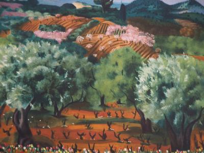 Moïse KISLING (d’après) - Var, paysage de Sanary - Lithographie 2
