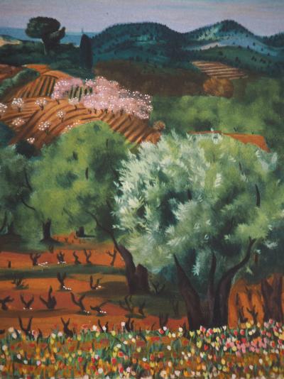 Moïse KISLING (d’après) - Var, paysage de Sanary - Lithographie 2