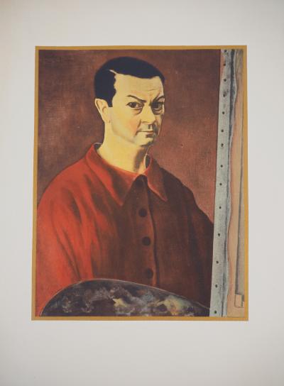 Moïse KISLING : Autoportrait à la palette, 1944 - Lithographie 2