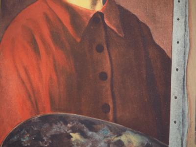 Moïse KISLING : Autoportrait à la palette, 1944 - Lithographie 2