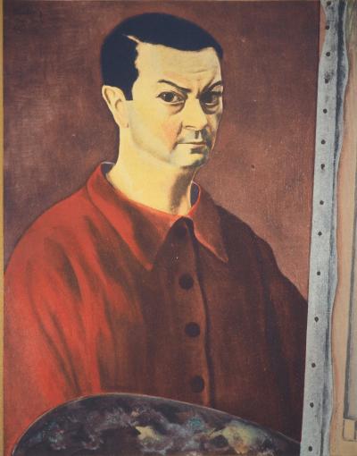 Moïse KISLING : Autoportrait à la palette, 1944 - Lithographie 2
