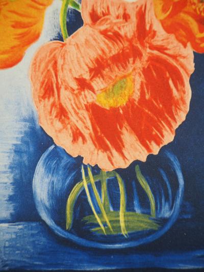 Moïse KISLING : Bouquet de pavots - Lithographie originale 2