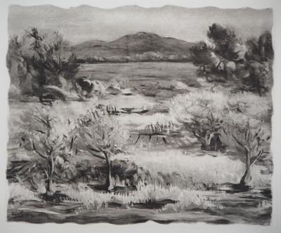 Moïse KISLING : Paysage provençal - Gravure Originale 2