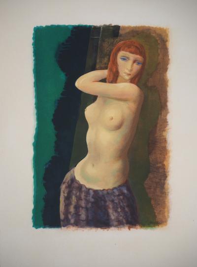 Moïse KISLING : Jeune femme dénudée - Lithographie originale 2