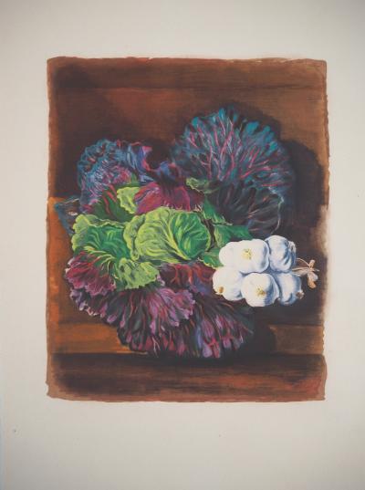 Moïse KISLING : Nature-morte au chou - Lithographie originale 2