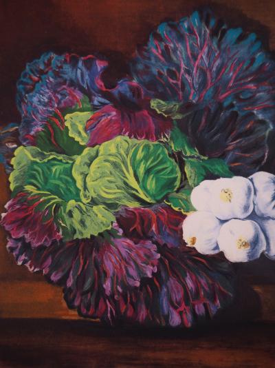 Moïse KISLING : Nature-morte au chou - Lithographie originale 2