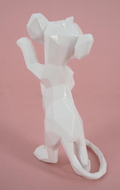 Richard ORLINSKI : Simba blanc (limited edition) - Sculpture originale 2
