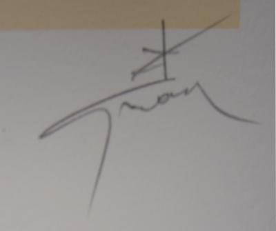 René GRUAU - Escarpins rouges, 1990 - Original signed lithograph 2