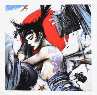 Enki Bilal - Tattoo - Pigment print numbered and signed 2