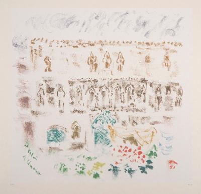 André MASSON : Le palais de Cimarosa, Venise - Lithographie originale signée 2