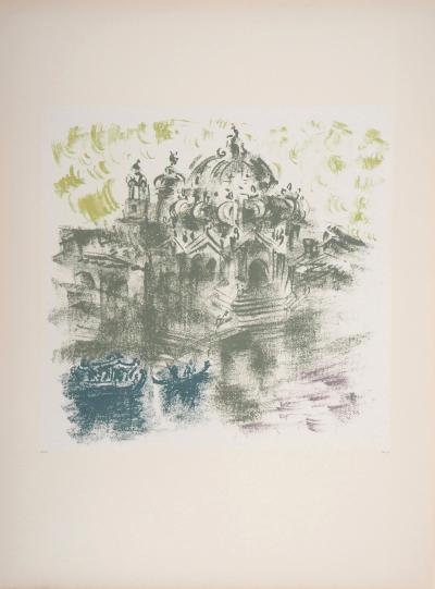 André MASSON : La Salute, Venise - Lithographie originale signée 2