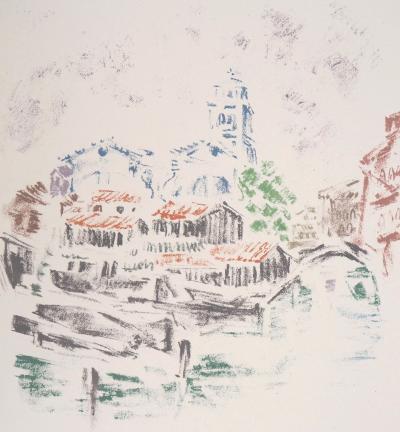 André MASSON : San Trovaso, Venise - Lithographie originale signée 2