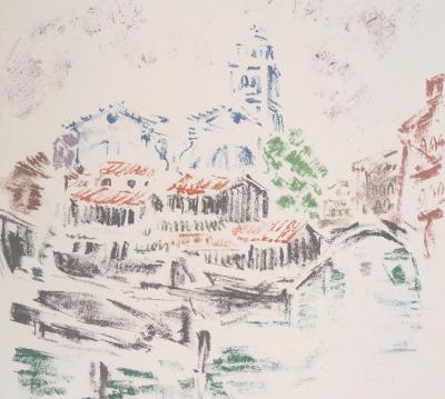 André MASSON : San Trovaso, Venise - Lithographie originale signée 2